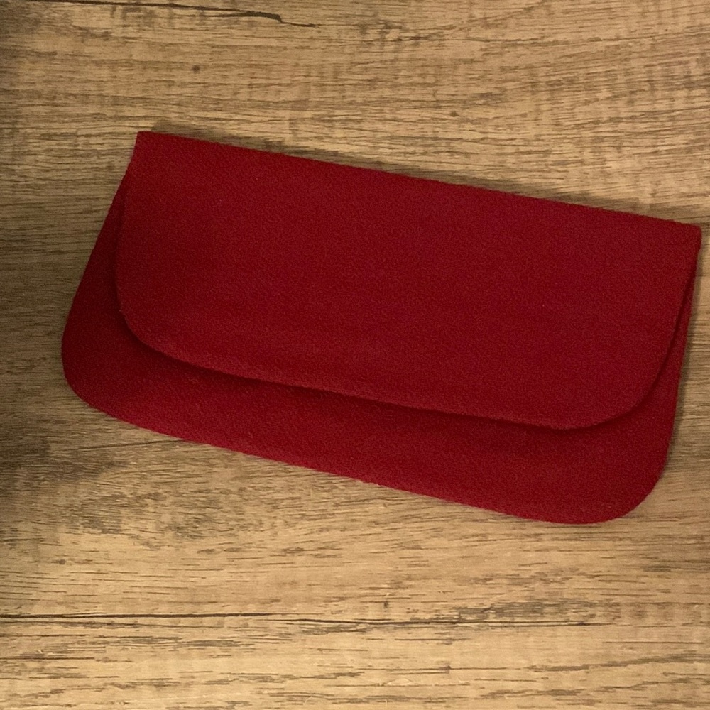 Vintage Margaret Smith fabric handbag red